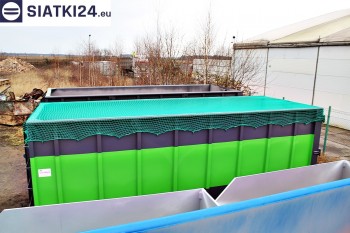 Siatki Pasłęk - Siatka przykrywająca na kontener - zabezpieczenie przewożonych ładunków dla terenów Pasłęk